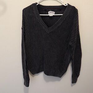 Forenza Women's Charcoal V-Neck Sweater